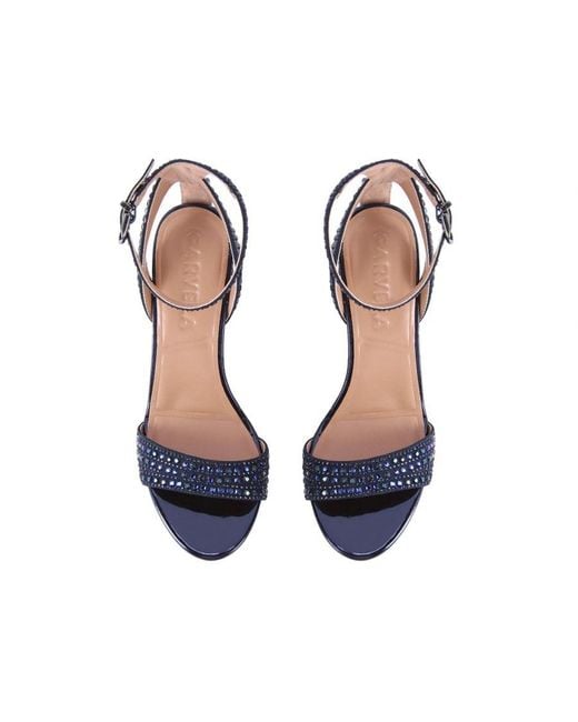Carvela Kurt Geiger Blue Kianni Embellished Heeled Sandals