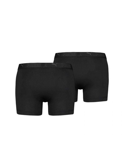 PUMA Black Active Boxer Shorts (Pack Of 2) for men