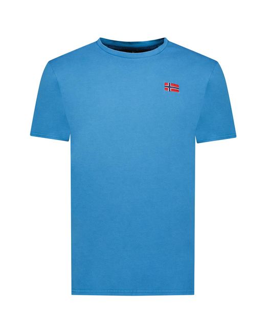 GEOGRAPHICAL NORWAY T-Shirt Korte Mouwen Sy1363Hgn in het Blue voor heren