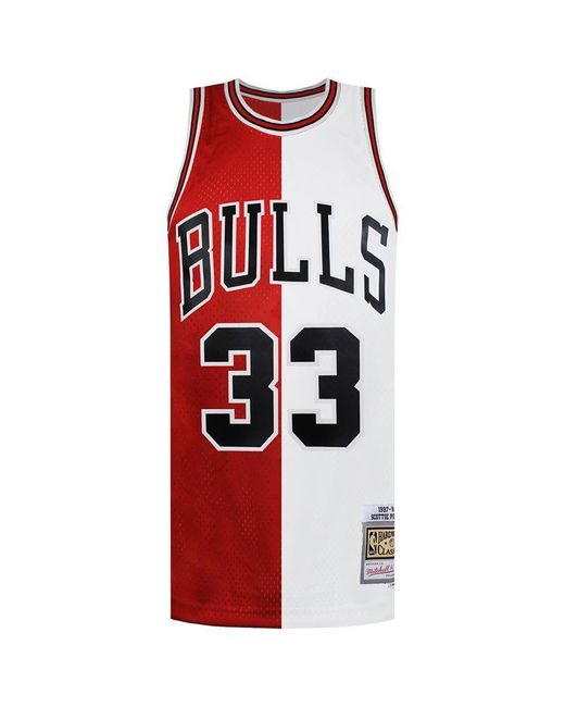 Mitchell & Ness Red Nba Chicago Bulls 33 Pippen Swingman Jersey for men