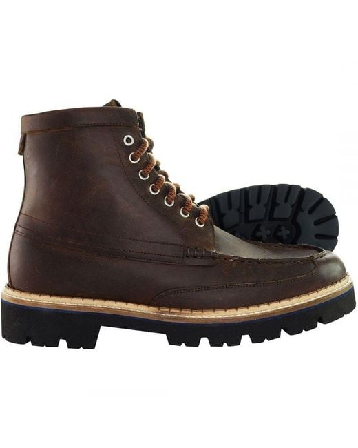 Ted Baker Brown Jarrno Boots Leather for men