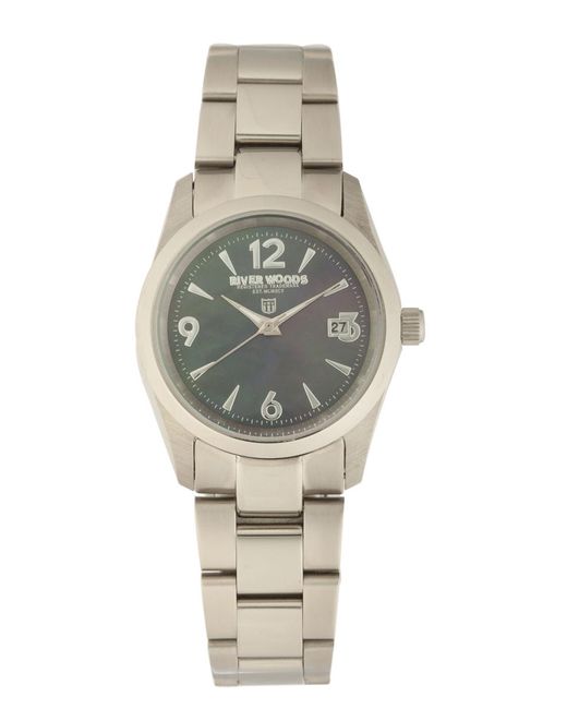 River Woods Metallic Mother Of Pearl Watch