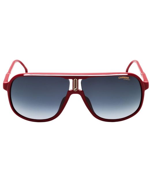 Carrera Red Framed Dark Shaded Lens Sunglasses