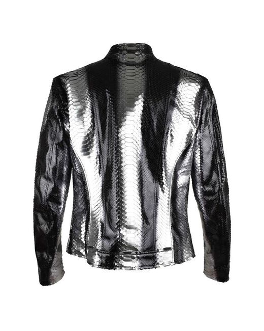 Philipp Plein Leren Jas in het Black voor heren