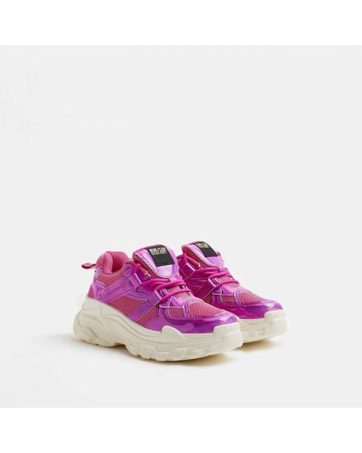 River island on sale pink trainers