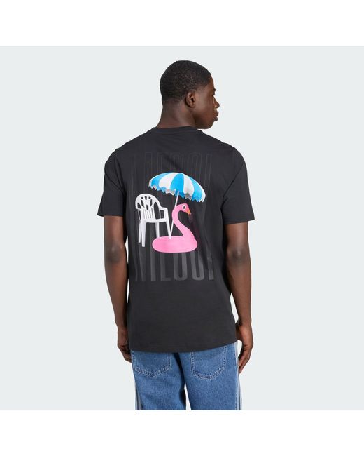Adidas Originals Blue Messi Icon Graphic Tee for men