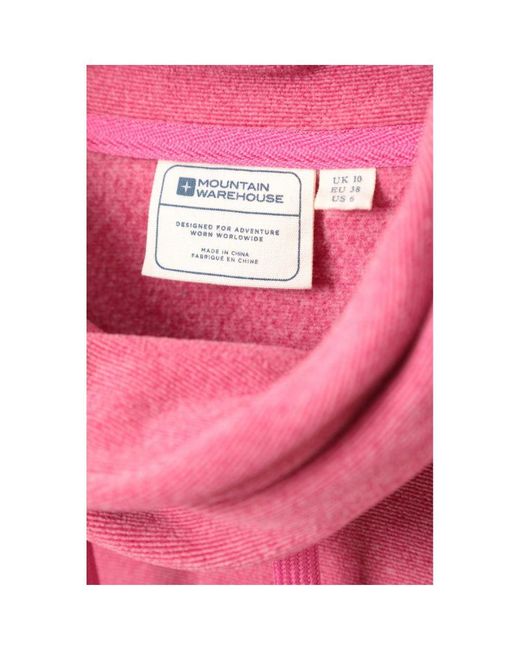 Mountain Warehouse Hebridean Cowl Neck Fleece Top (donkerroze) in het Pink