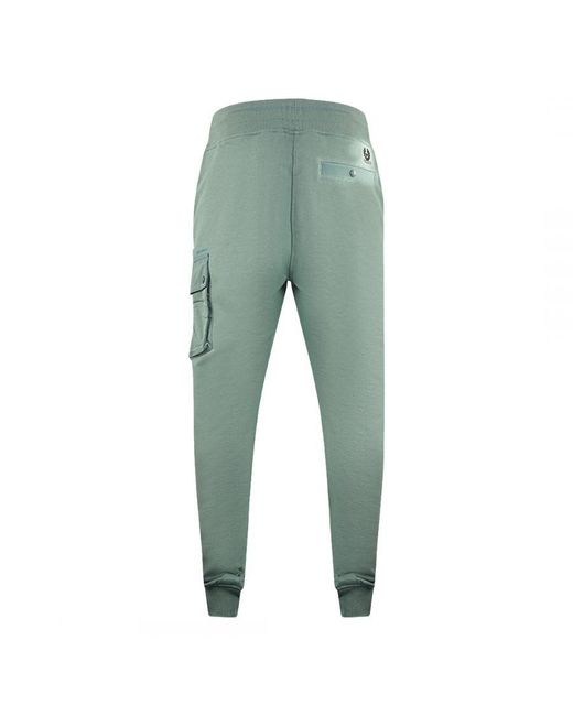 Belstaff Green Drift Steel Sweatpants for men