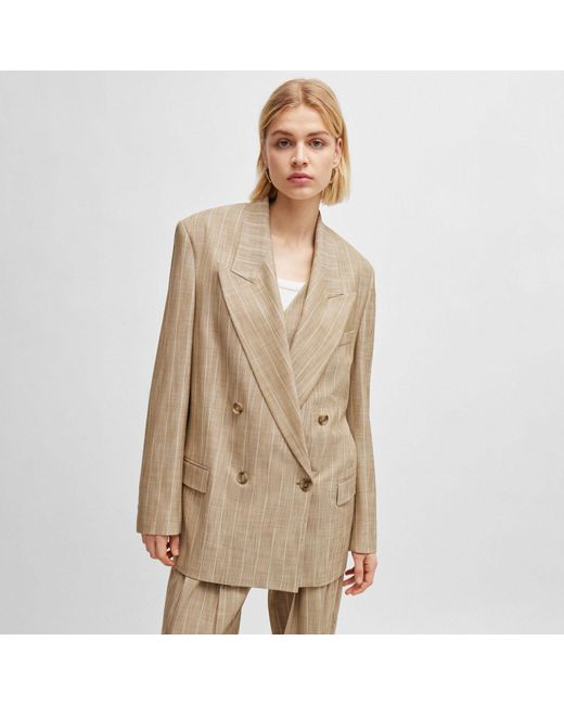 Boss Natural Jusk Double-Breasted Jacket