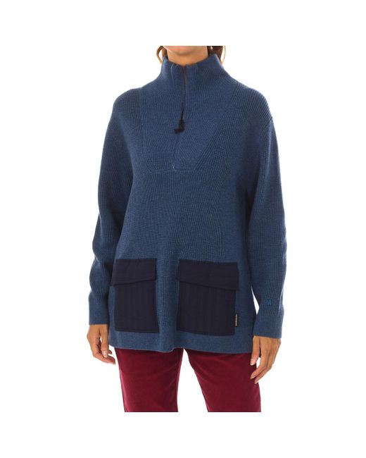 Napapijri D-Odle W Gebreide Trui Met Lange Mouwen En Col Ga4F03 in het Blue voor heren