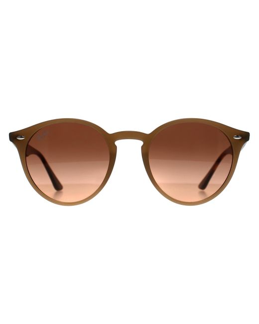 Ray-Ban 2180 678846 Gepolijste Tortledove Roze Gradiënt Grijze Zonnebril in het Brown