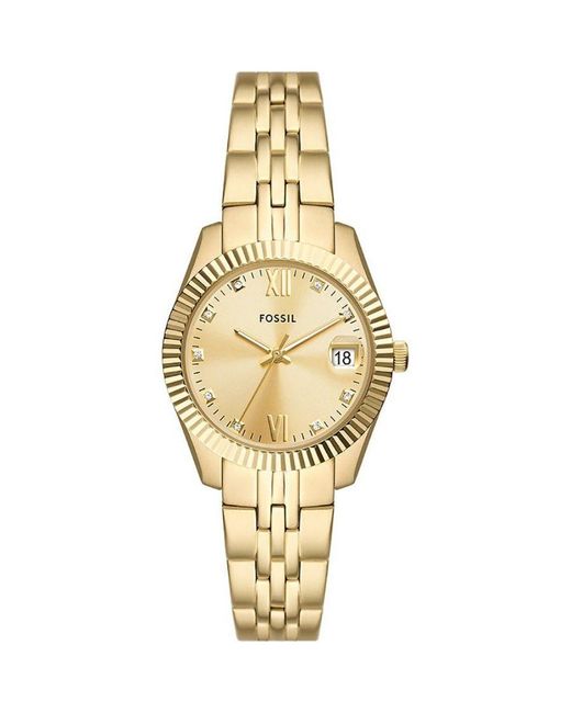 Fossil Metallic Scarlette Watch Es5338 Stainless Steel (Archived)