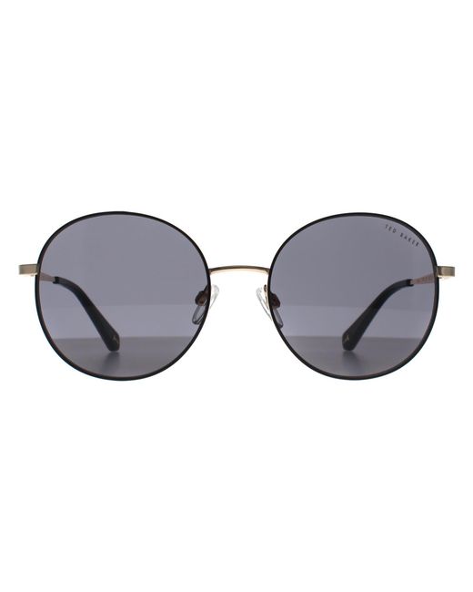 Ted Baker Gray Round Shiny Tb1744 Viola Metal
