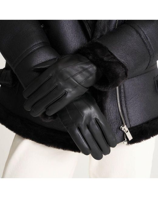 Barney's Originals Black Gift Boxed Classic Leather Glove