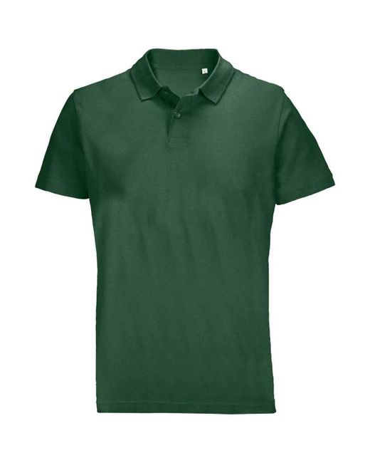Sol's Green Adult Pulse Pique Polo Shirt (Bottle)
