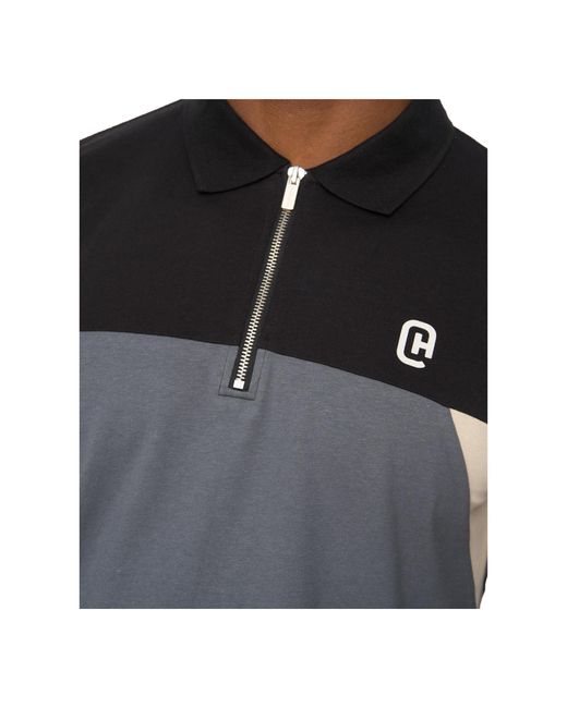 Crosshatch Black Castlebay Polo Shirt (Slate) for men