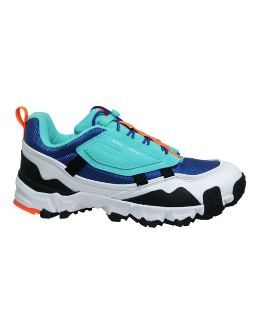 PUMA Blue Trailfox Overland Low Lace Up Trainers 369824 02 for men