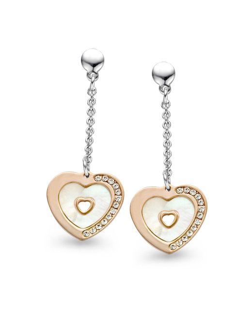 Orphelia Metallic 925 Sterling Drop Earrings