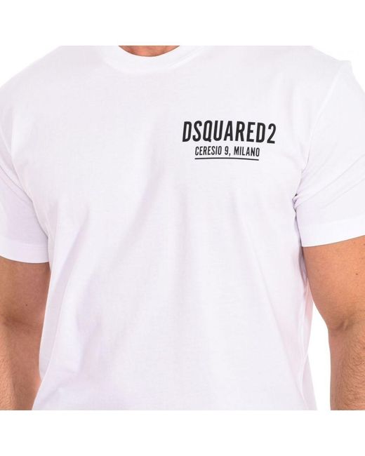 DSquared² White Short Sleeve T-Shirt S71Gd1116-D20014 for men