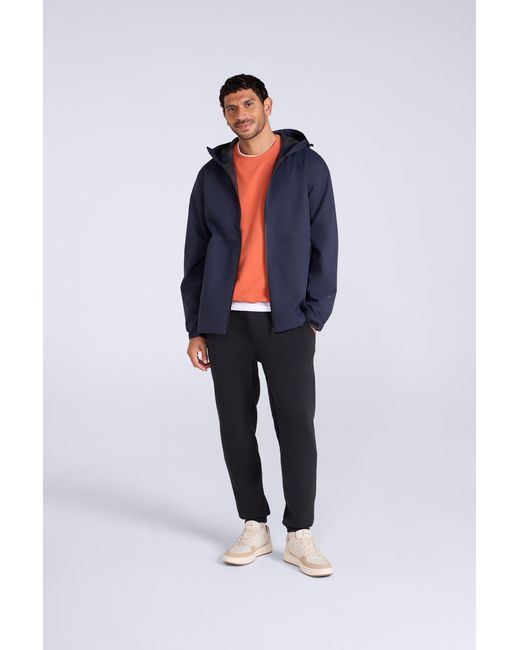 Mountain Warehouse Blue 'Pace' Waterproof Jacket With Adjustable Hood & Cuffs Packable Coat for men