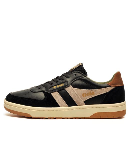 Gola Black Classics Hawk Leather Trainers for men