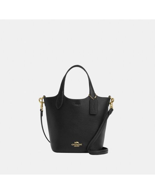 COACH Black Hanna Bucket Bag
