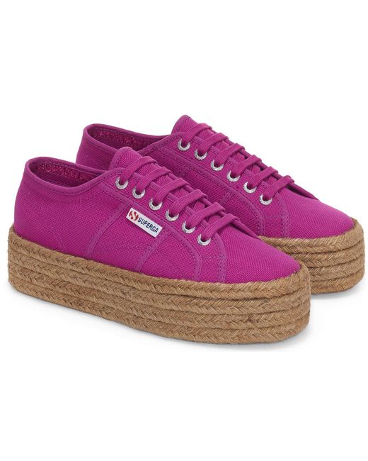 Superga Purple 2790 Rope 100% Cotton Trainers