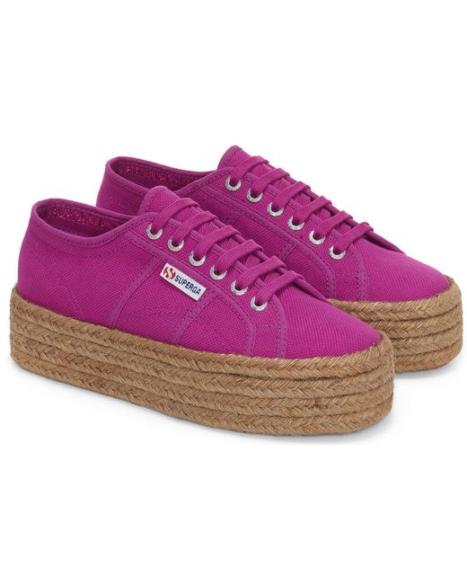 Superga Purple 2790 Rope 100% Cotton Trainers