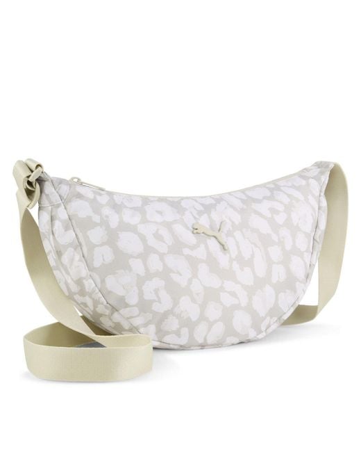 PUMA White Accessories Pop Half Moon Shoulder Bag