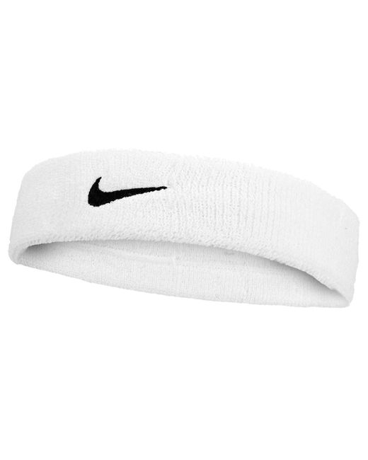 Nike White Classic Swoosh Headband