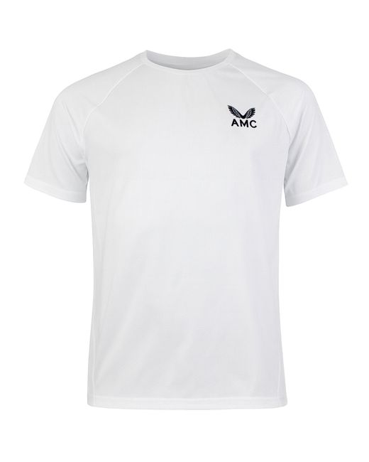 Castore White Amc Performance Tennis T-Shirt for men