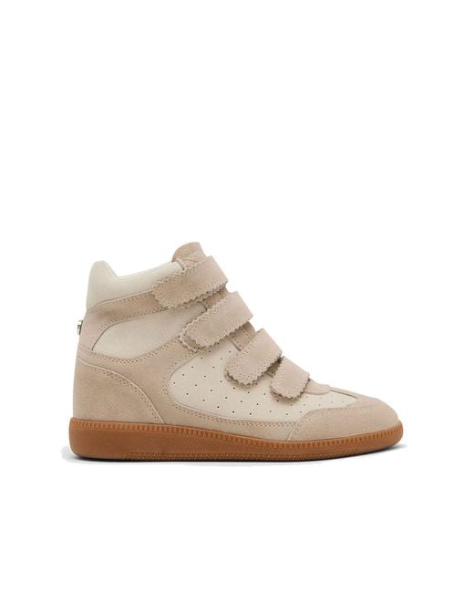 Steve Madden Natural Leather Mustang Trainer Sneakers