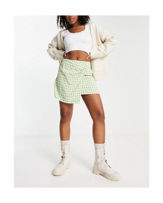 Urban Revivo White Zip Detail Mini Skirt