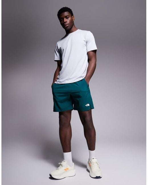 The North Face Gray Logo Shorts for men