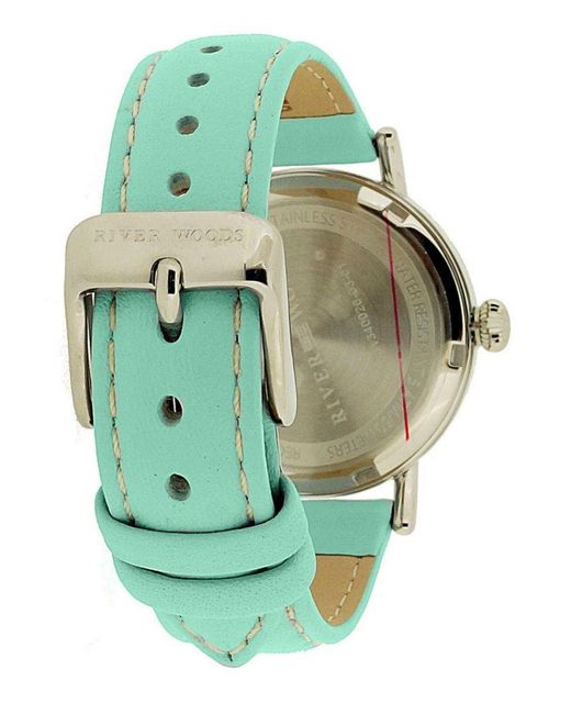 River Woods Blue Oswego Watch Rw340026 Leather