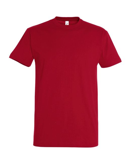Sol's Red Imperial Heavyweight Short Sleeve T-Shirt (Tango) for men
