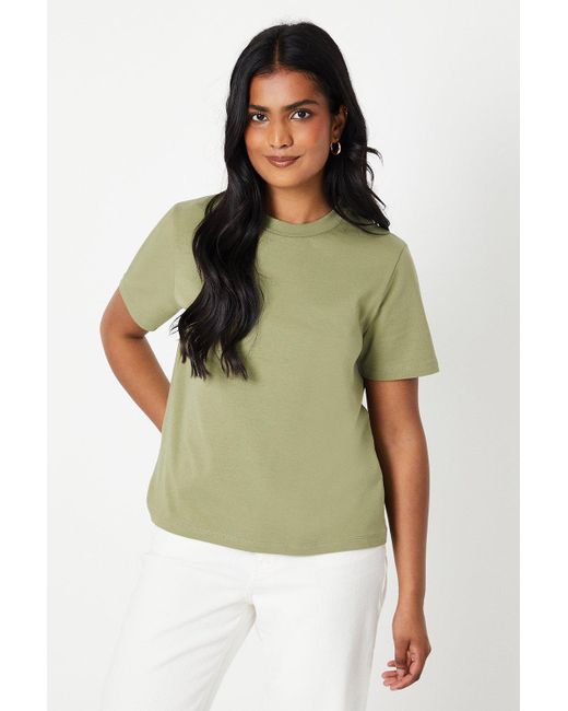 Oasis Green Plain Basic Jersey T-Shirt