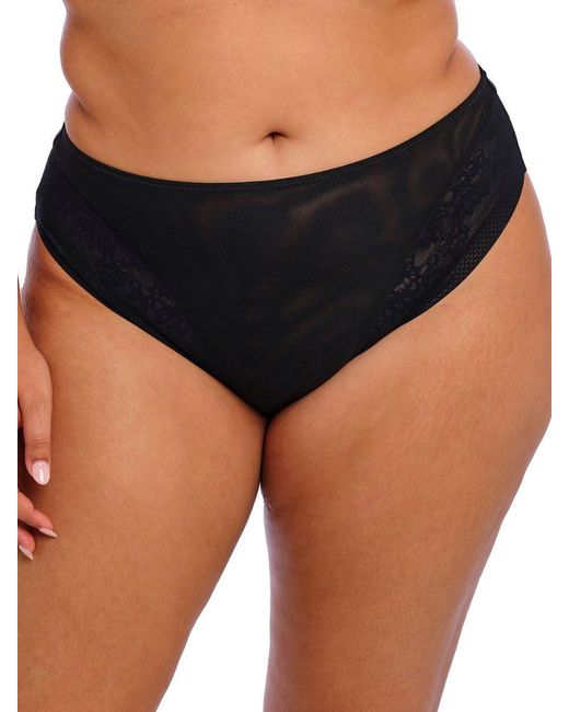 Elomi Black Nerina High Leg Brief