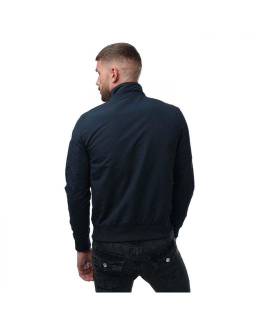 Jack & Jones Blue And Mash Harrington Jacket for men