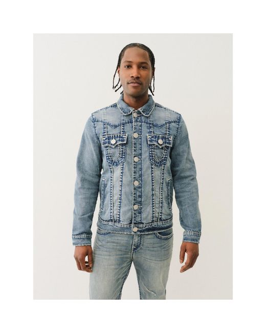 True Religion Blue Dem Jim Jacket for men