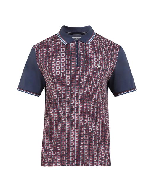 Original Penguin Purple Short-Sleeved Polo Shirt (Sargasso Sea) for men