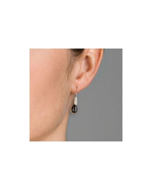 Orphelia Black 925 Sterling Drop Earrings