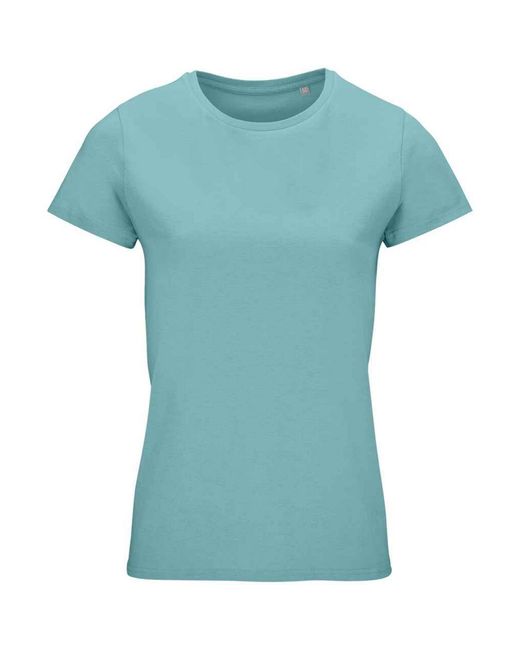 Sol's Blue Organic Cotton Crusader Round-Neck Tee
