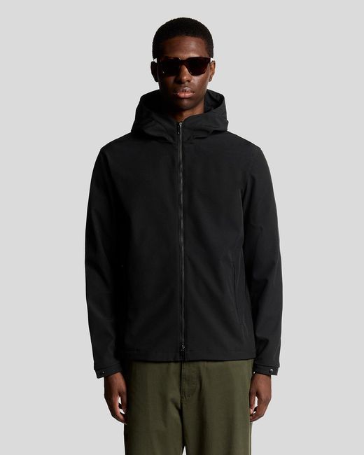 Lyle & Scott Technical Stretch Softshell-Jack in het Black