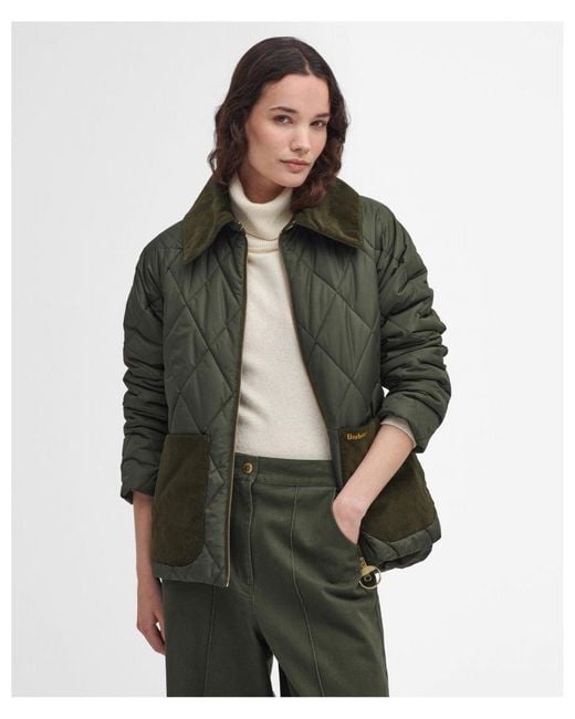 Barbour Green Dalroy Quilted Jacket /Ancient