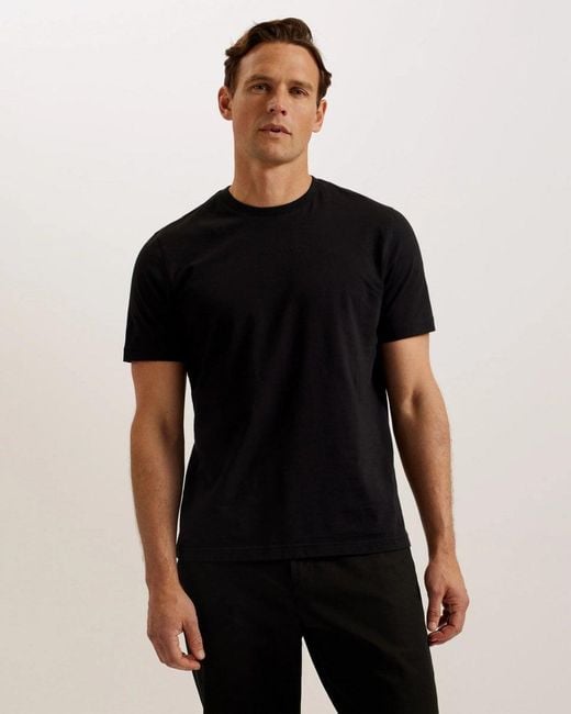 Ted Baker Black Wiskin T-Shirt , Size: S for men