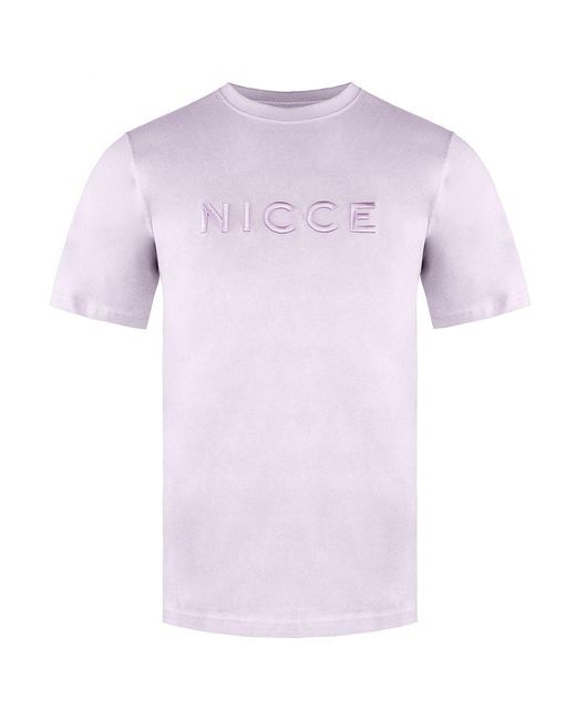 Nicce London Purple Short Sleeve Light Cotton Mercury T-Shirt 0034 K002 0743 for men