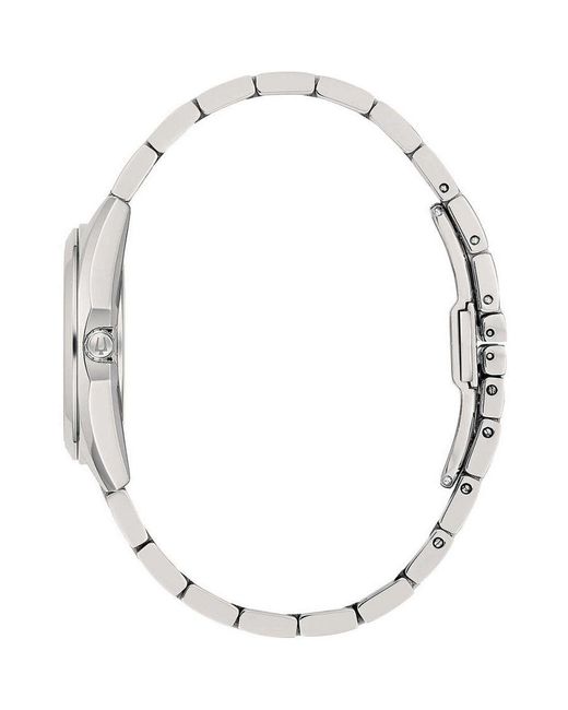 Bulova Metallic Surveyor Watch 96P228 Stainless Steel