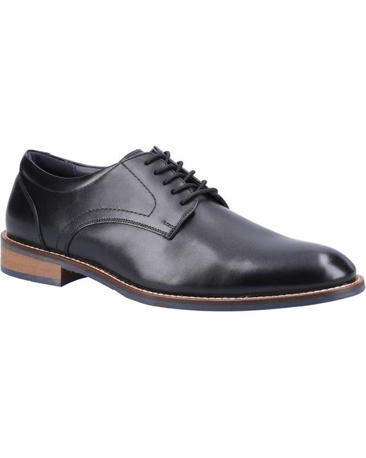 Hush Puppies Blue Damien Lace Up Leather Lace-Up Shoes for men