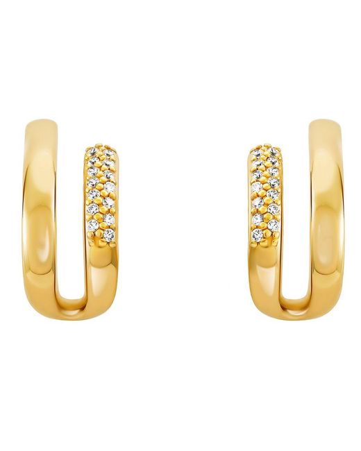 Orphelia Metallic 'Emily' 925 Sterling Drop Earrings